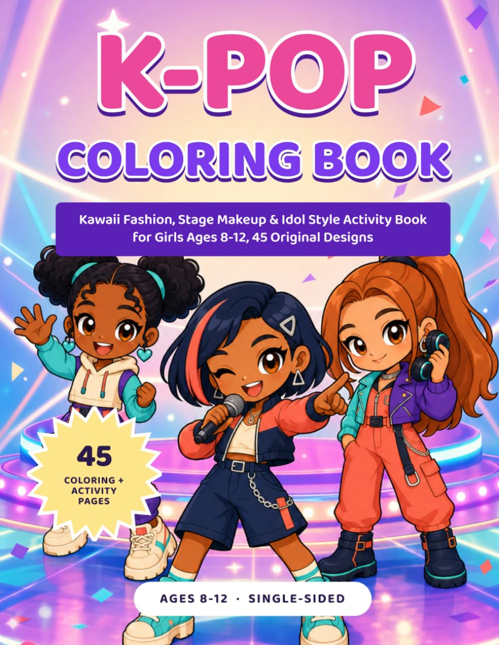 K-Pop Coloring Book cover