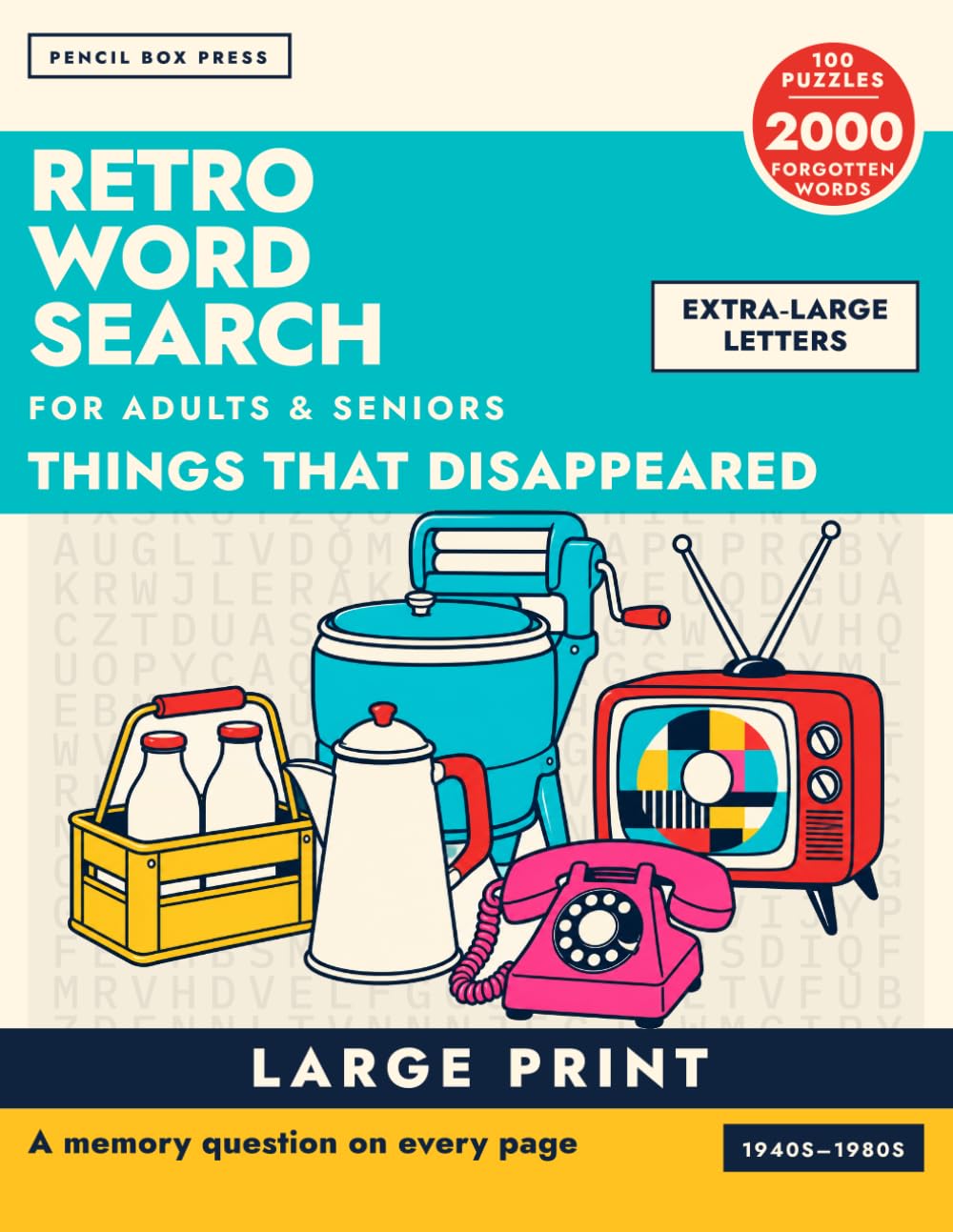 Retro Word Search for Adults & Seniors book cover